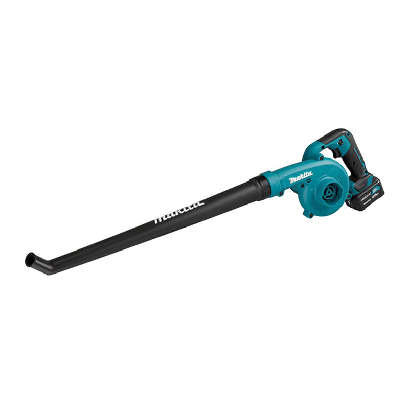 Аккумуляторный фен Makita UB101DSME, литиевый электрический вентилятор с регулировкой скорости, выдувает пыль и пыль, две батареи и одна зарядка 4,0 Ач