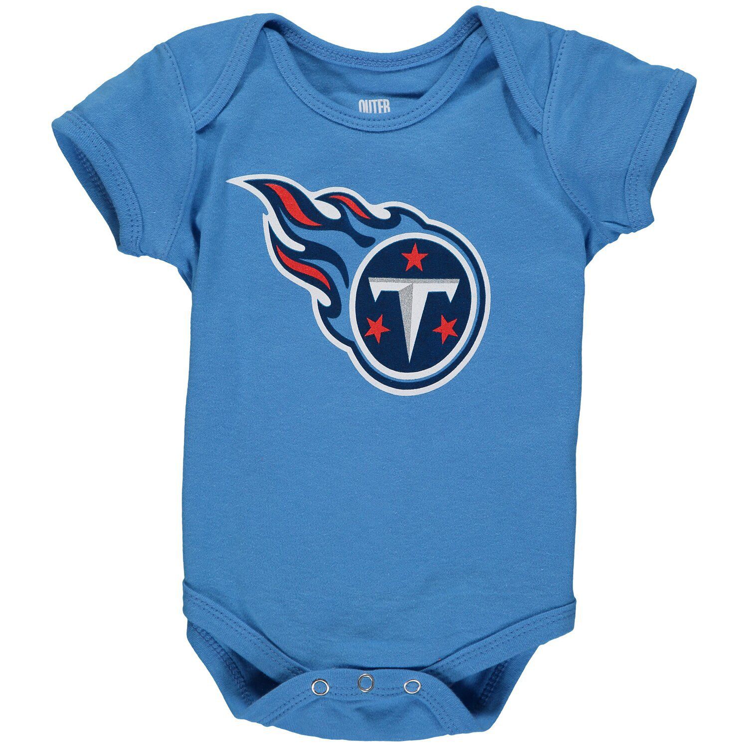 Голубое боди с логотипом команды Tennessee Titans для новорожденных Outerstuff