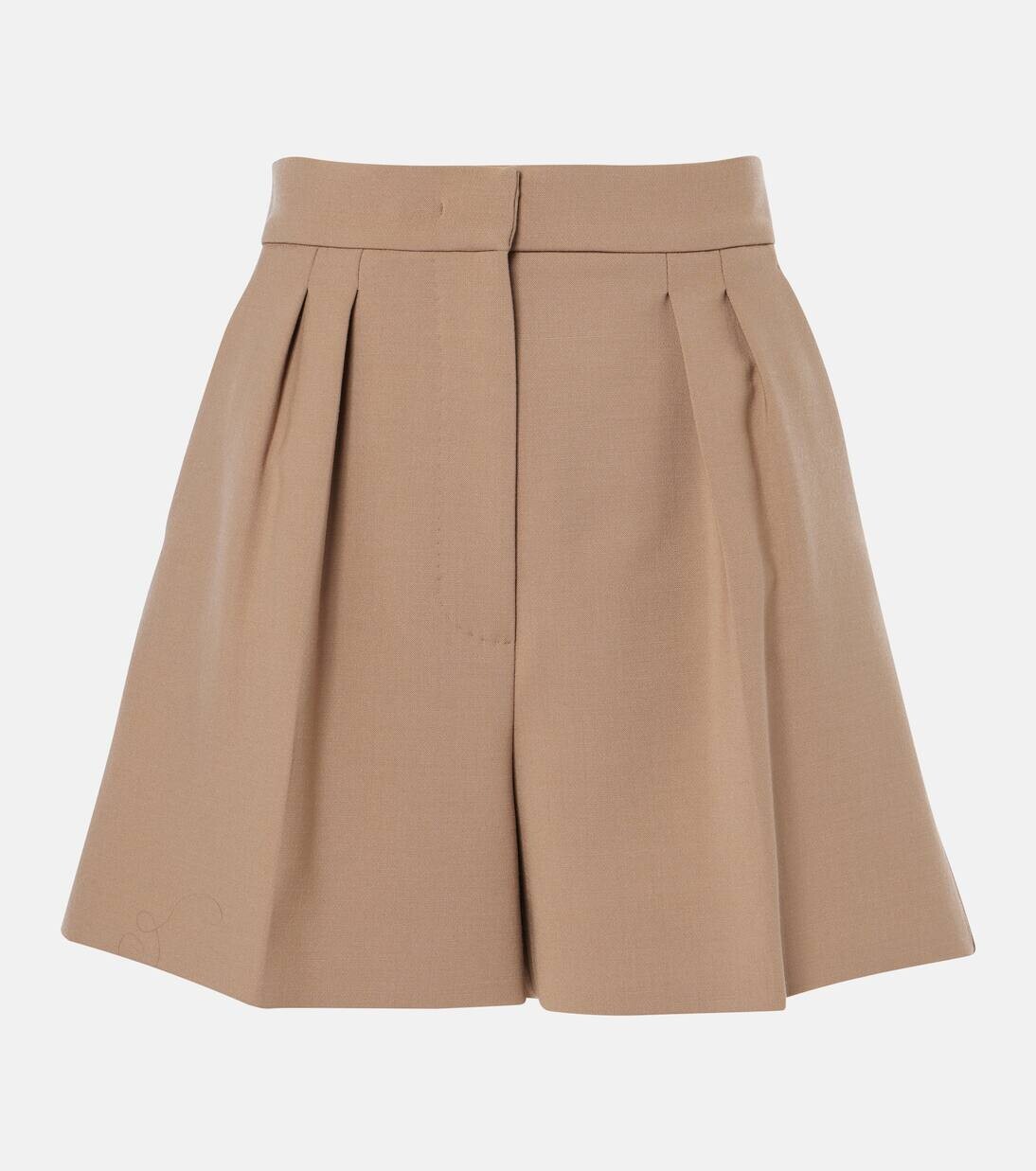 

Шорты Giugno с высокой талией из смеси шерсти Max Mara, цвет diaino scuro