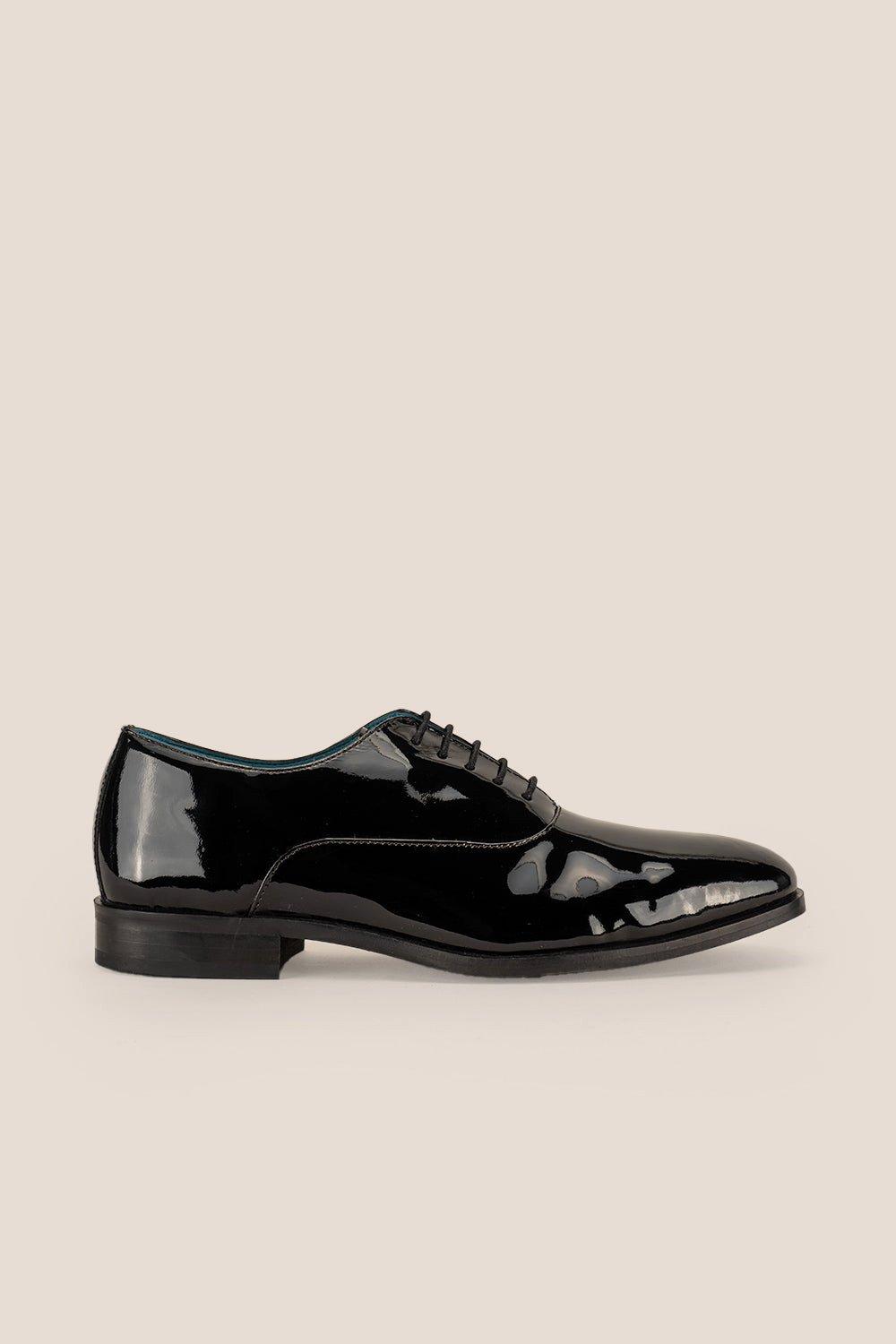 Черные кожаные лакированные туфли дерби Duke Oswin Hyde, черный черные лакированные дерби ferragamo