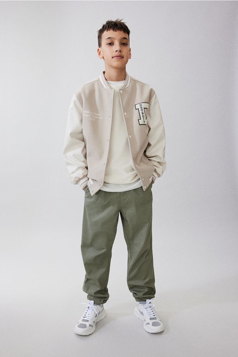 

Хлопковые спортивные брюки H&M, зеленый