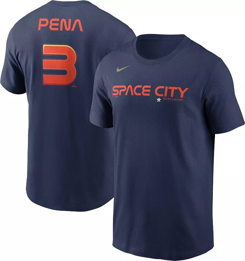 

Мужская темно-синяя футболка Nike Houston Astros Jeremy Peña #3