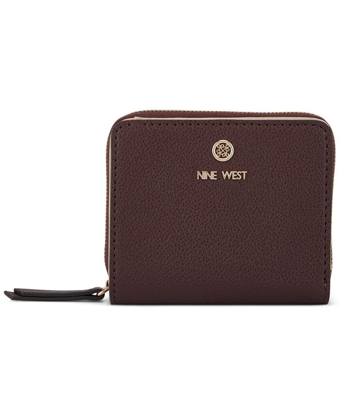 

Мини-кошелек Linnette на молнии по кругу Nine West, коричневый