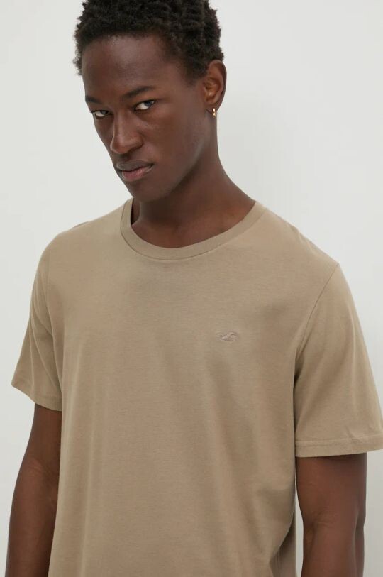 

Хлопковая футболка Hollister Co., коричневый