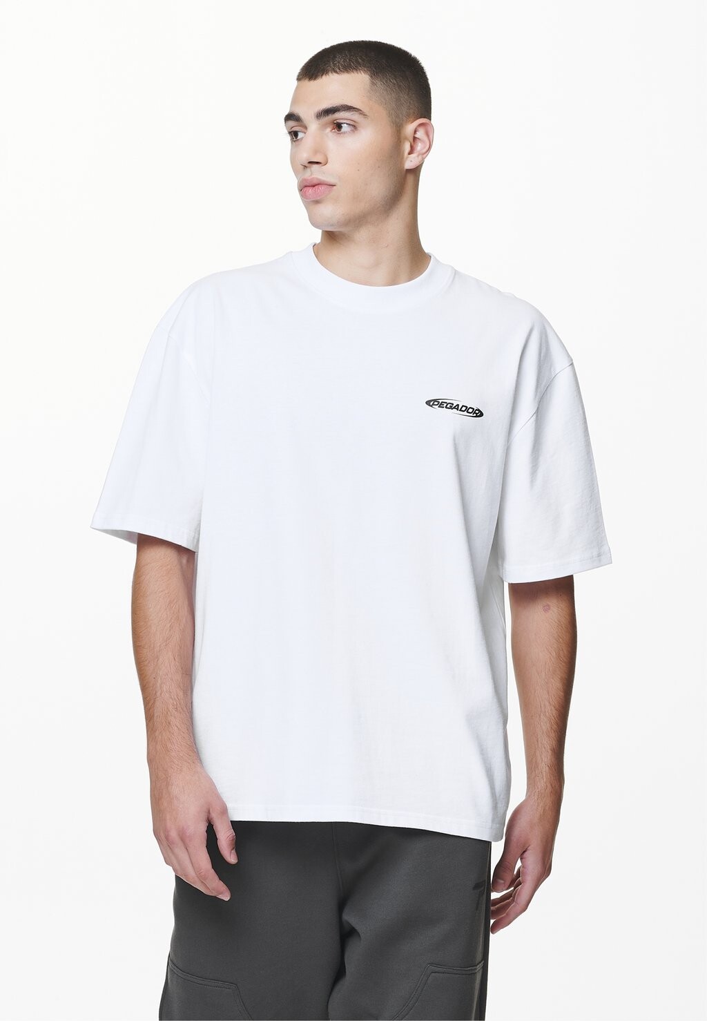 

Футболка с принтом Crail Oversized Tee Pegador, белый