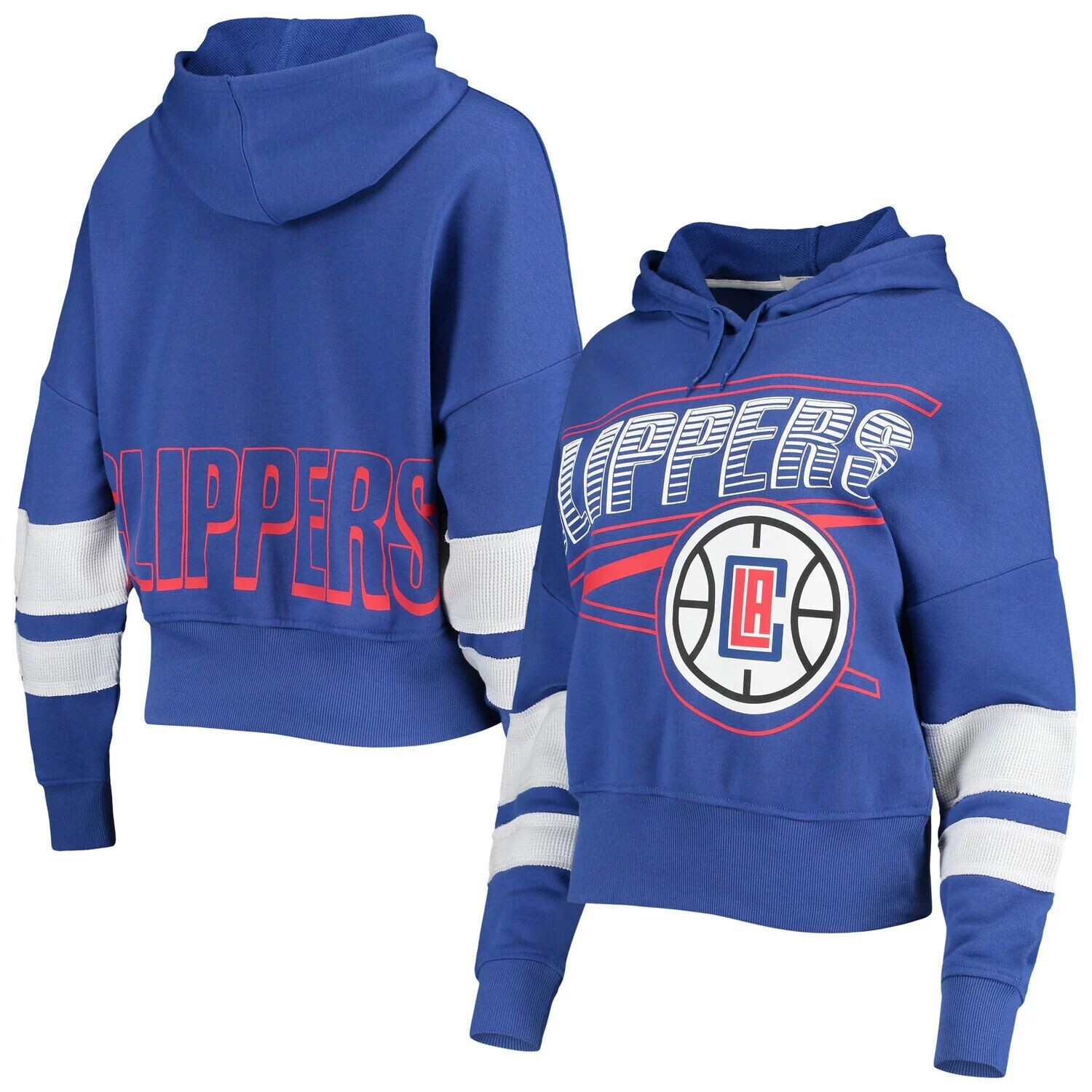 

Женский пуловер с капюшоном в полоску Royal LA Clippers Junk Food