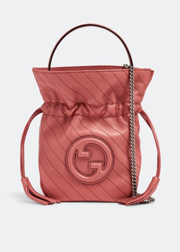 

Сумка Gucci Blondie Mini Bucket, розовый