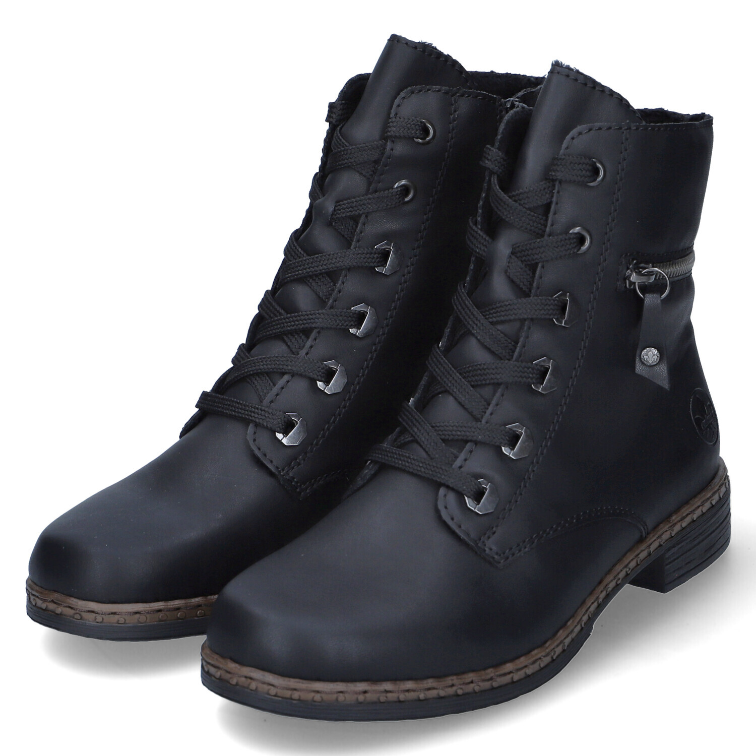 

Ботинки rieker Schnürstiefeletten, черный