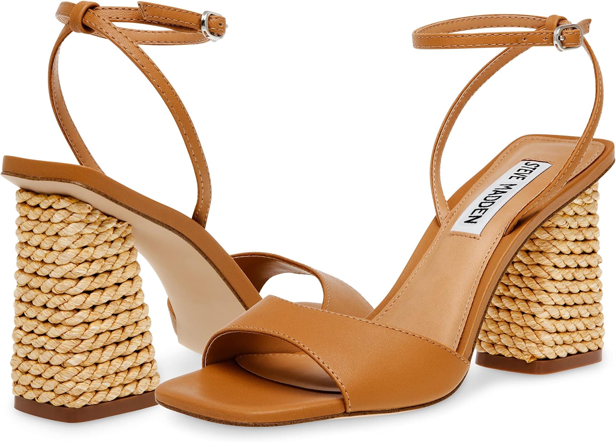 

Босоножки Rozlyn Heeled Sandal Steve Madden, светло-коричневая кожа