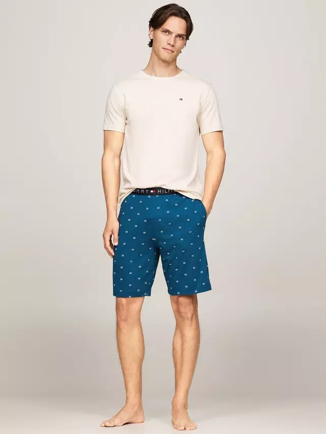 

Пижама Tommy Hilfiger Tomy Hilfiger Short Sleeve T-Shirt & Shorts, цвет oat/turquoise