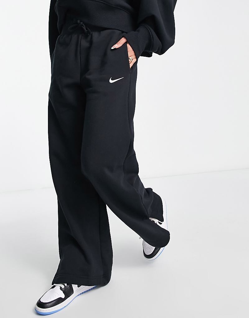 

Черные джоггеры с завышенной талией Nike Phoenix Fleece