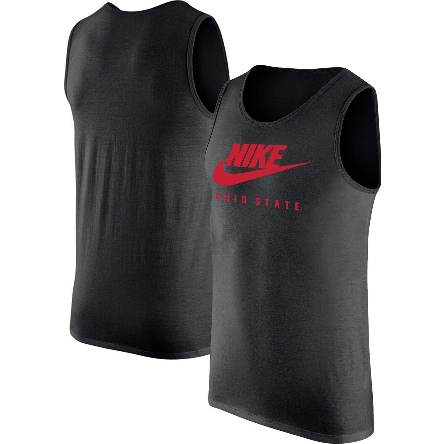 

Мужская майка с круглым вырезом Nike Black Ohio State Buckeyes Futura Performance