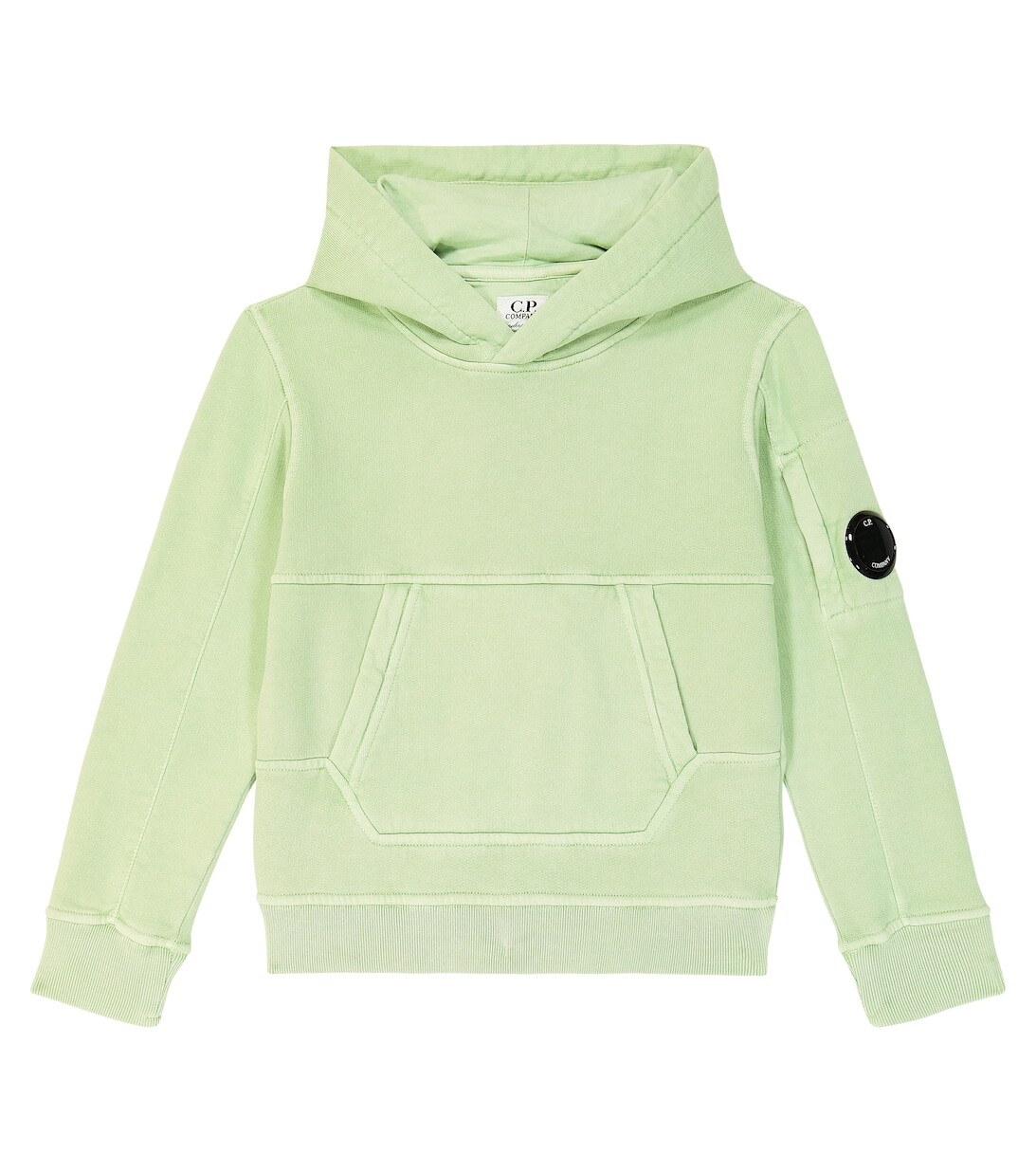

Худи U16 Basic из хлопкового флиса C.P. COMPANY KIDS, зеленый