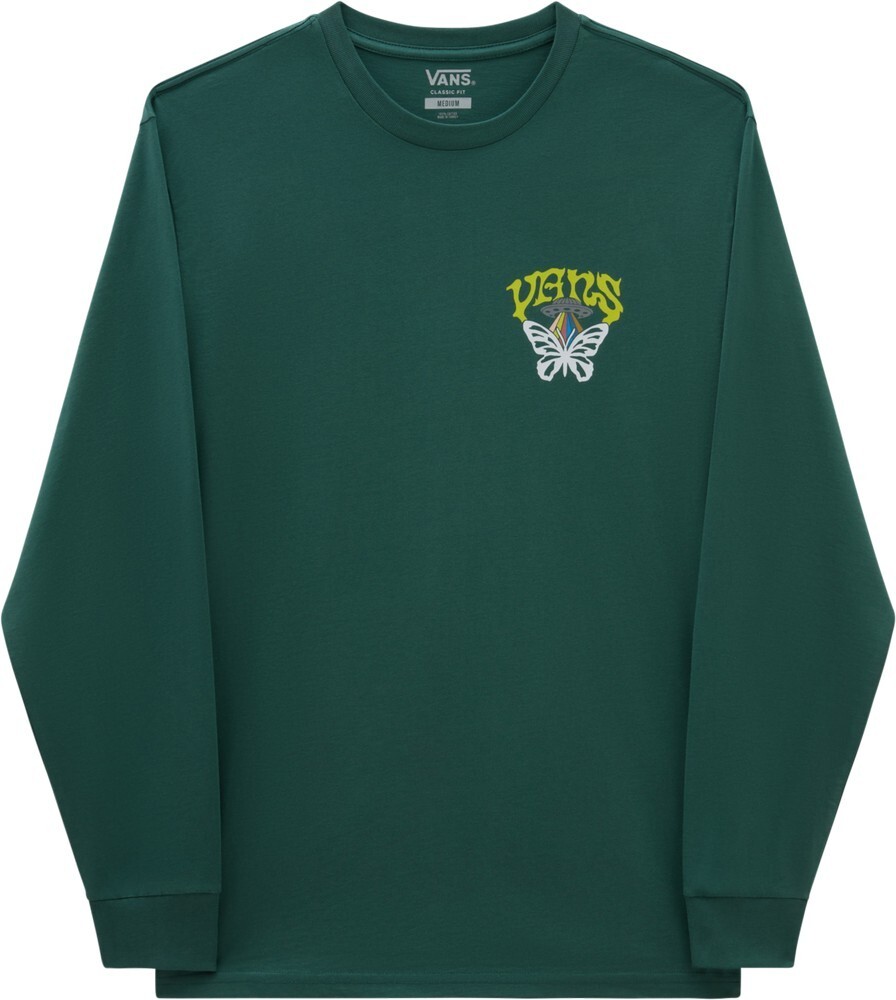 

Футболка Vans Skull Saucer Ls Tee, зеленый