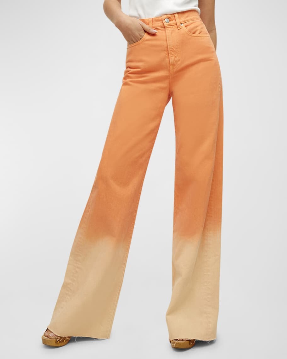 

Широкие джинсы Taylor с эффектом омбре Veronica Beard Jeans