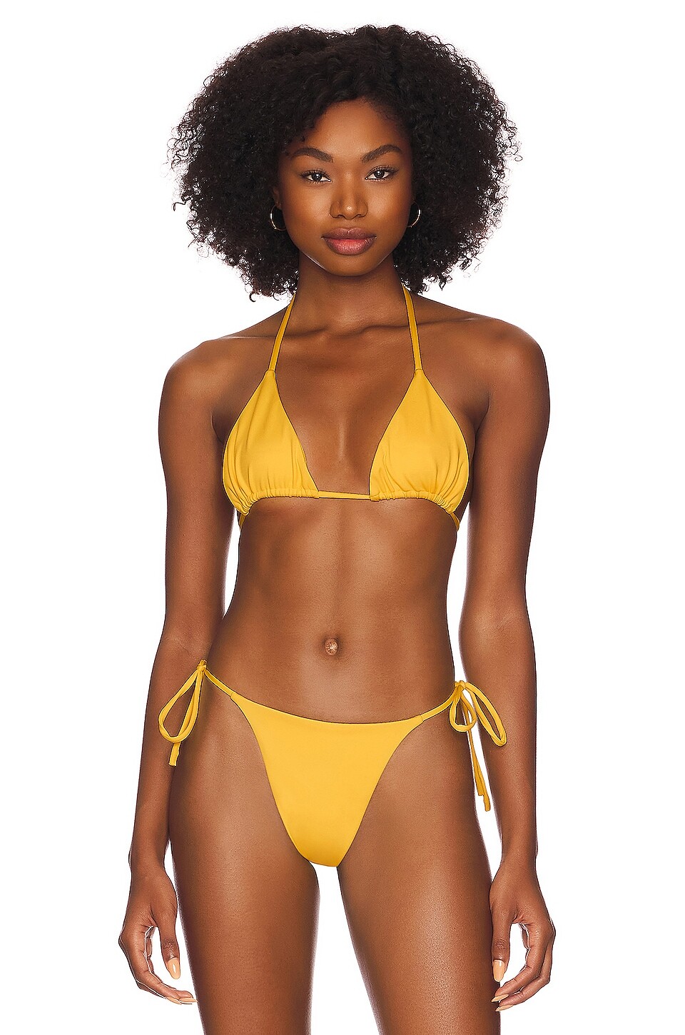 

Топ бикини AEXAE Tyra Tie Neck, желтый