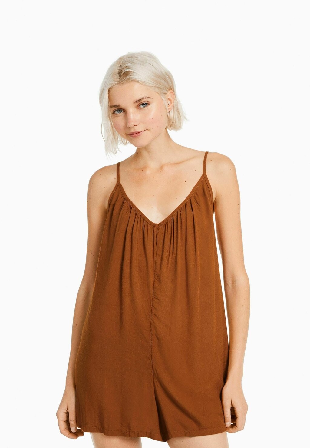 

Комбинезон Bershka, коричневый