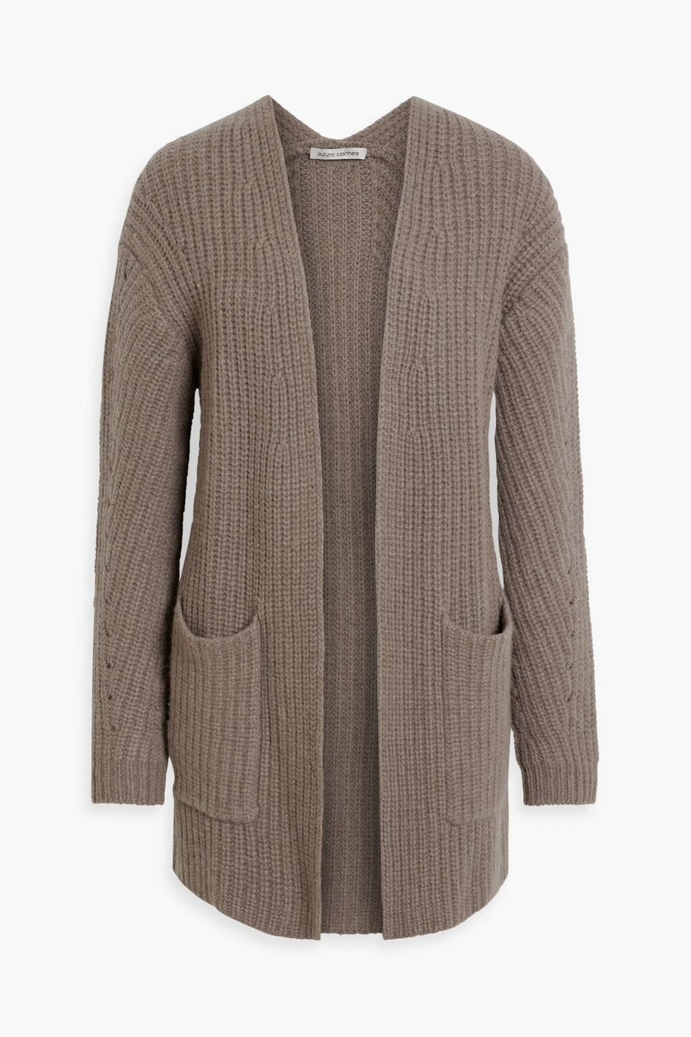 

Кардиган рельефной вязки Autumn Cashmere, серо-коричневый