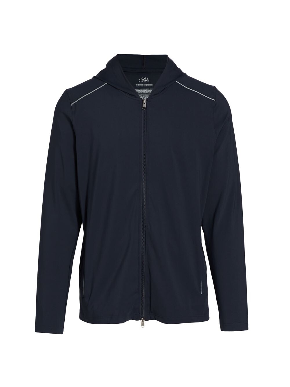

Толстовка Slim Fit с капюшоном на молнии Saks Fifth Avenue, нави
