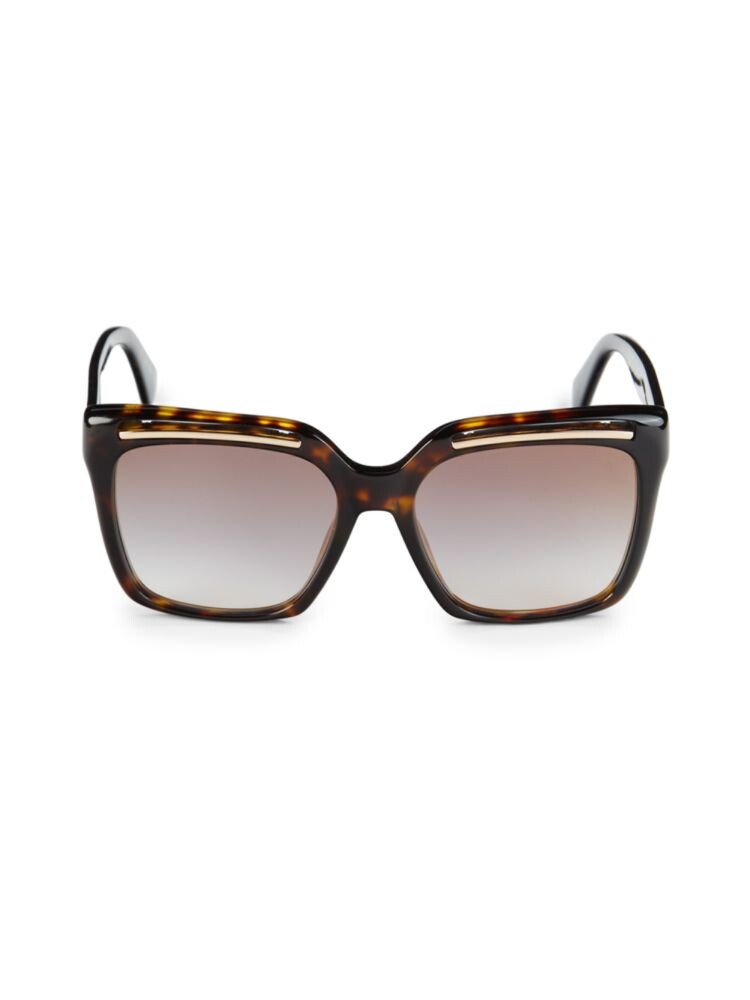 

Квадратные солнцезащитные очки 56MM Moschino, цвет Havana