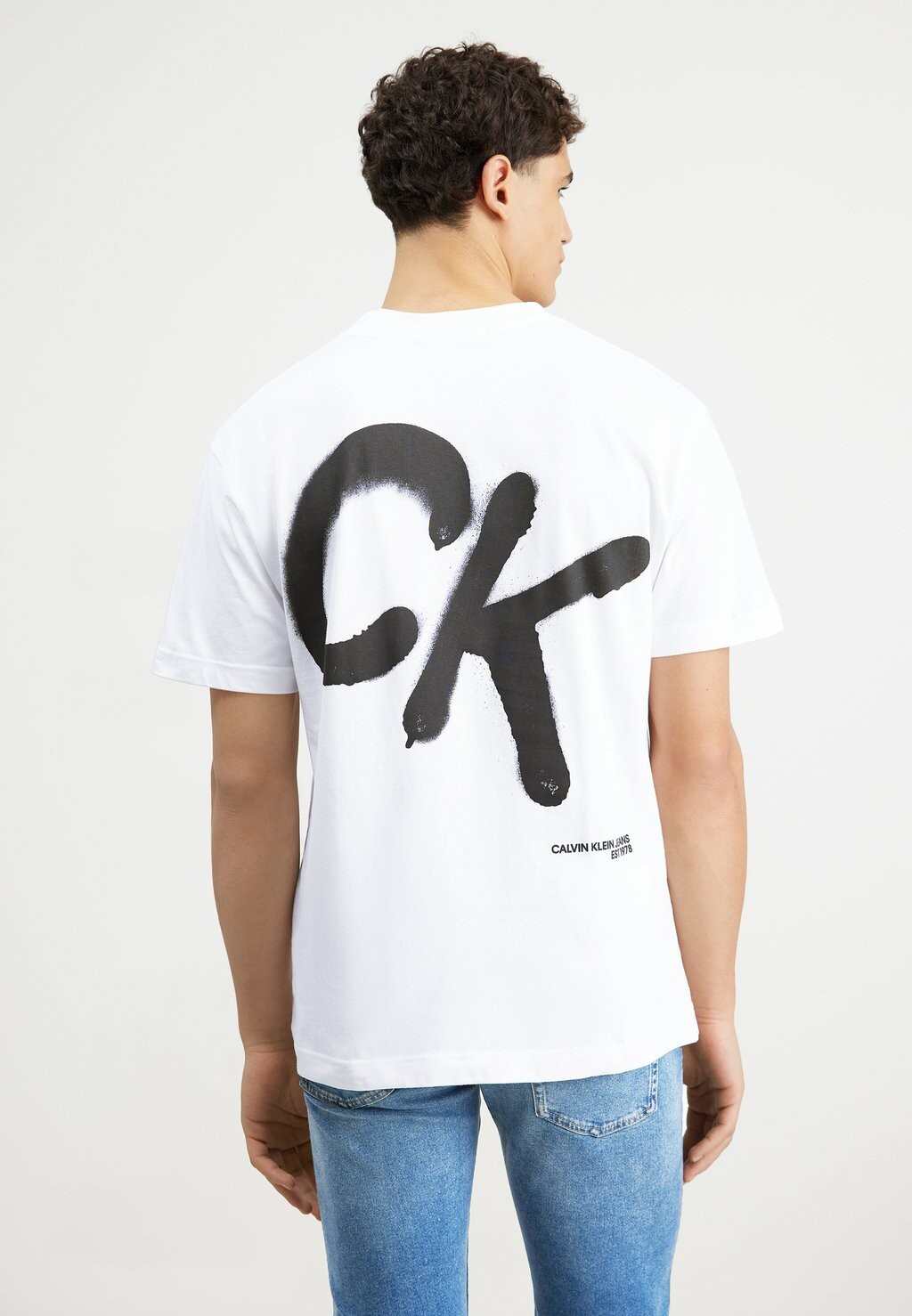 

футболка с принтом Spray Tee Unisex Calvin Klein Jeans, цвет bright white