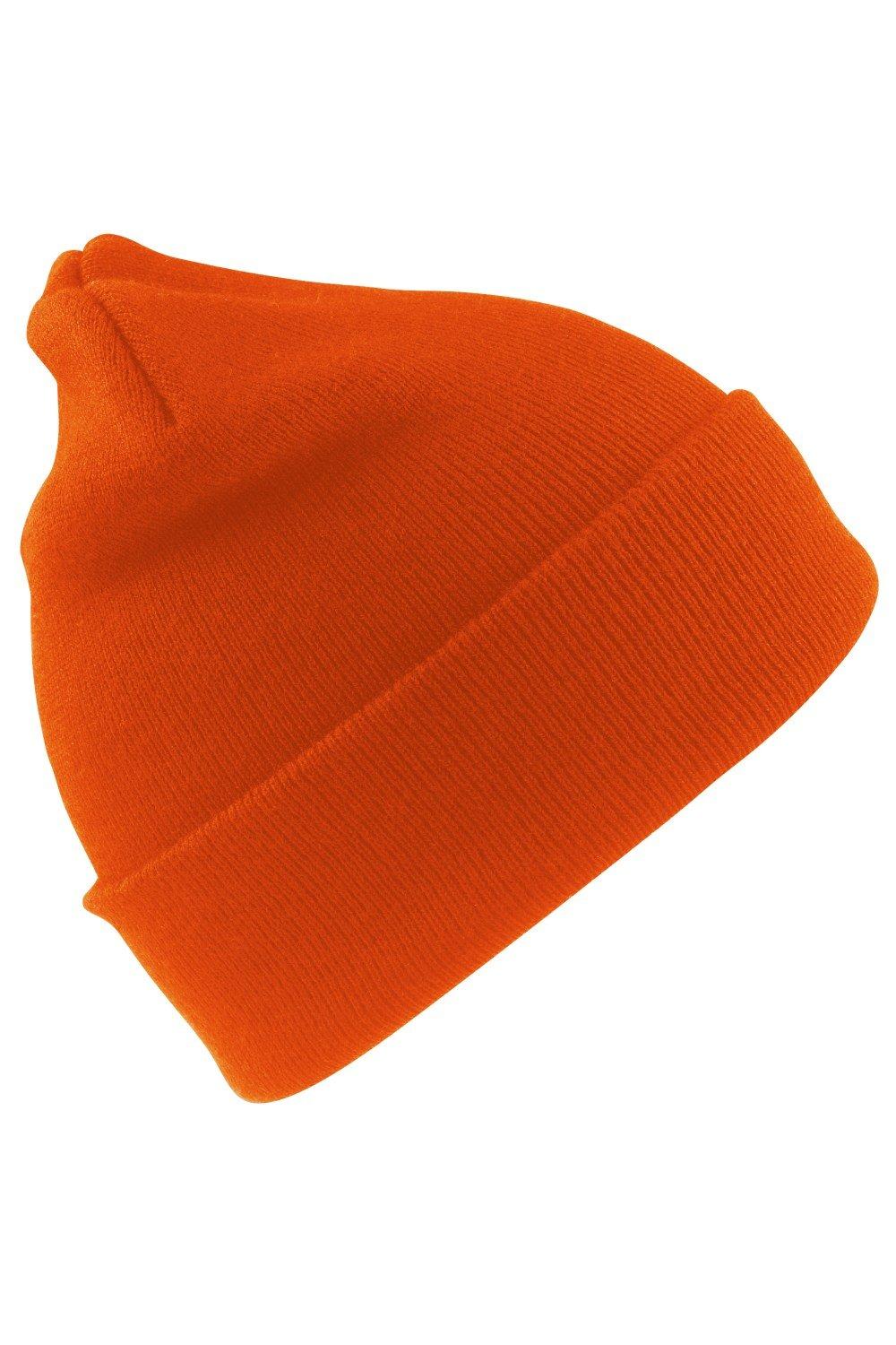 Шерстяная термолыжная/зимняя шапка с утеплителем Thinsulate 3M Result, оранжевый пряжа семеновская пряжа curly 15782 ангора айсберг 5 шт по 100 г