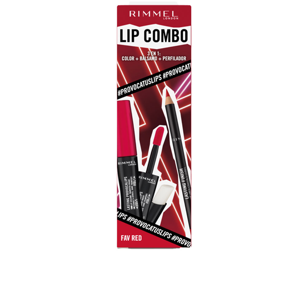 Губная помада Lip combo provocalips lote Rimmel london, 2 шт, Fav red rimmel жидкая помада для губ provocalips оттенок 200