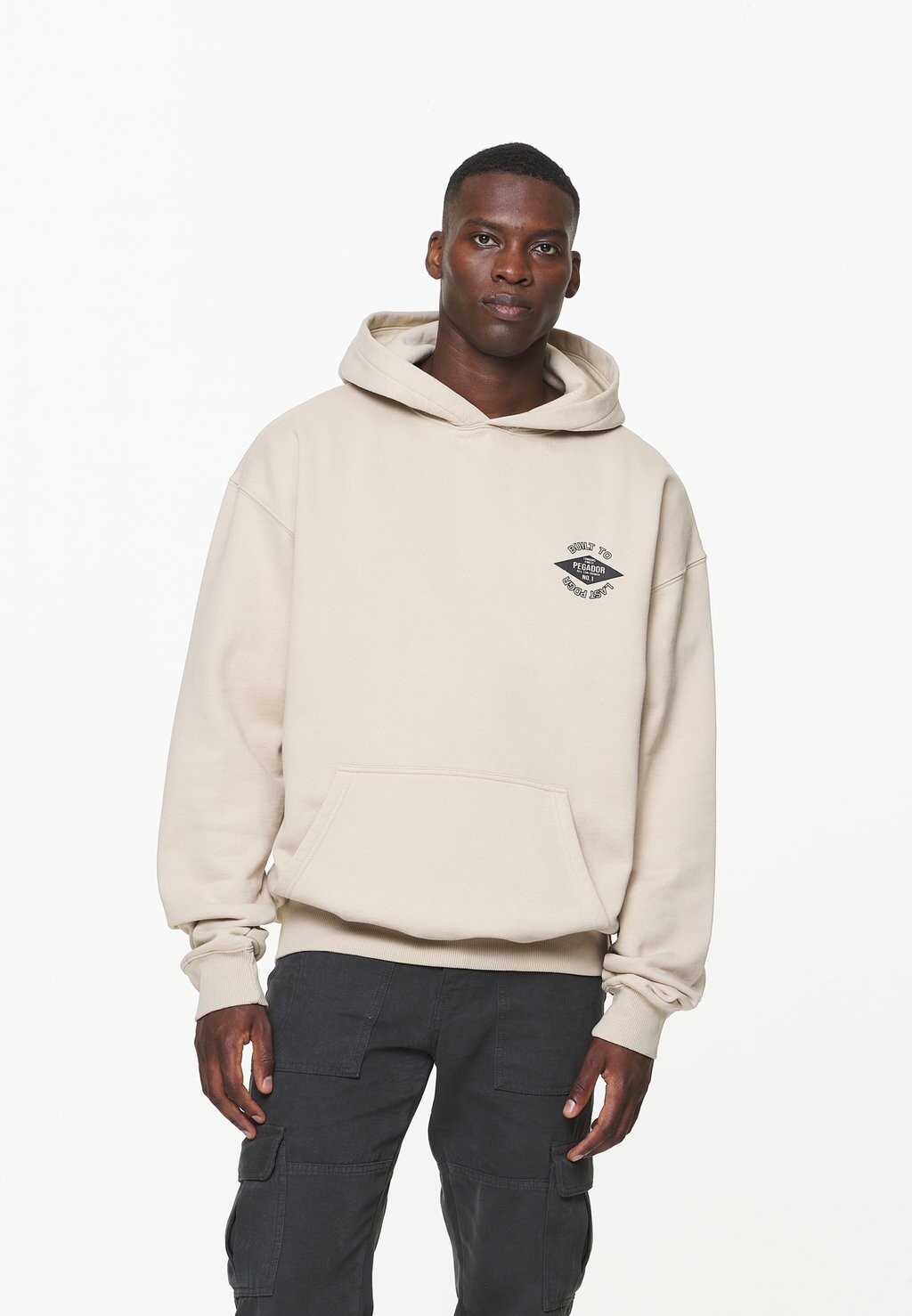 

Толстовка ASPIN OVERSIZED HOODIE Pegador, цвет vintage kingdom beige