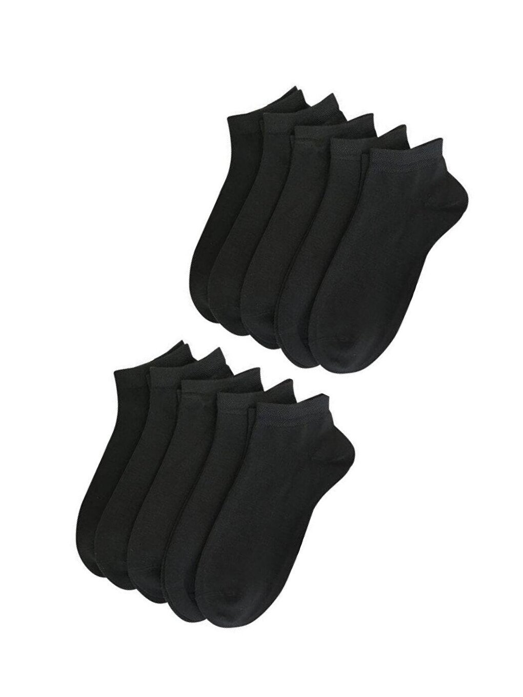 Носки короткие женские бесшовные бамбуковые черные 10шт ÇORAP ÇEKMECESİ носки женские короткие бамбуковые