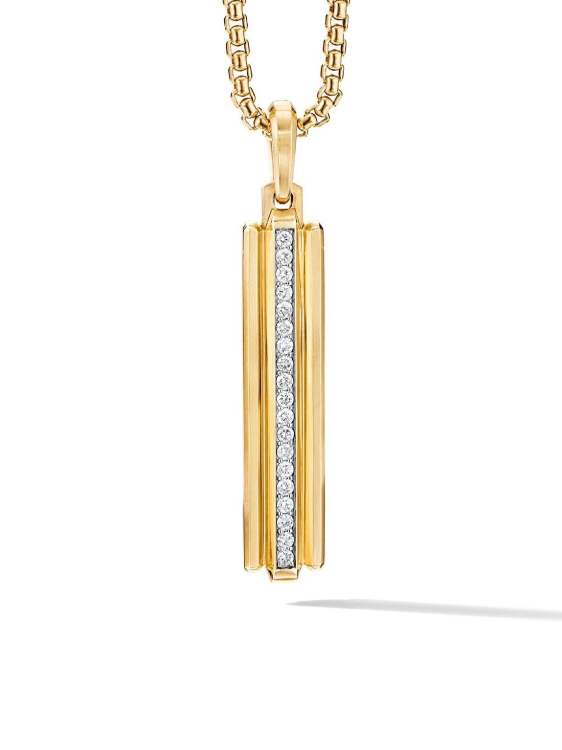

Подвеска Deco Ingot из желтого золота с бриллиантами David Yurman, золотой