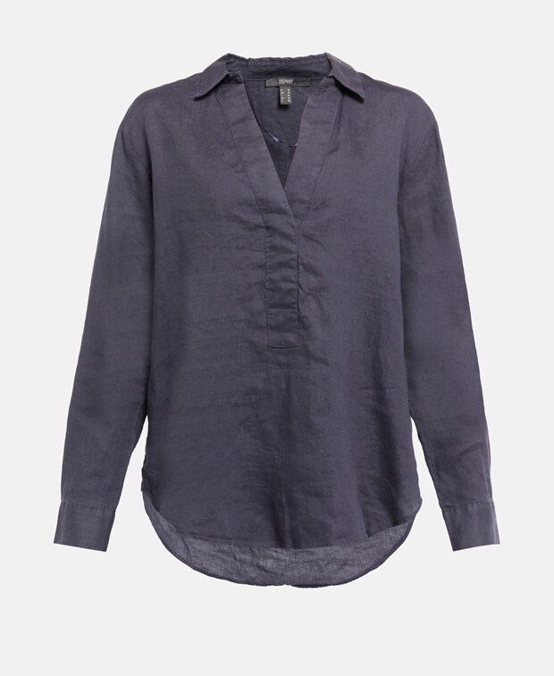 

Льняная блузка Esprit Collection, темно-синий