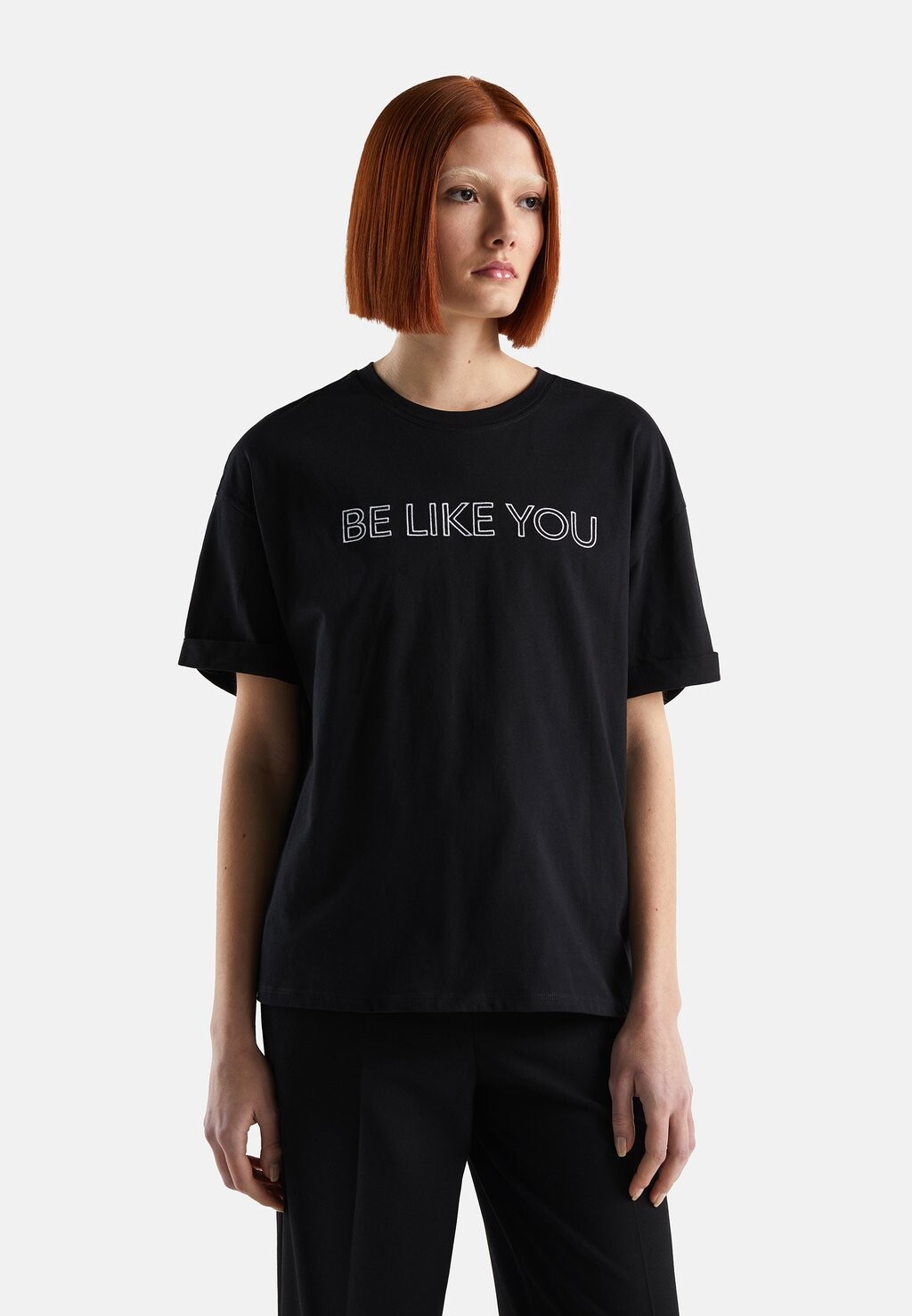 

Футболка с принтом United Colors of Benetton, черный