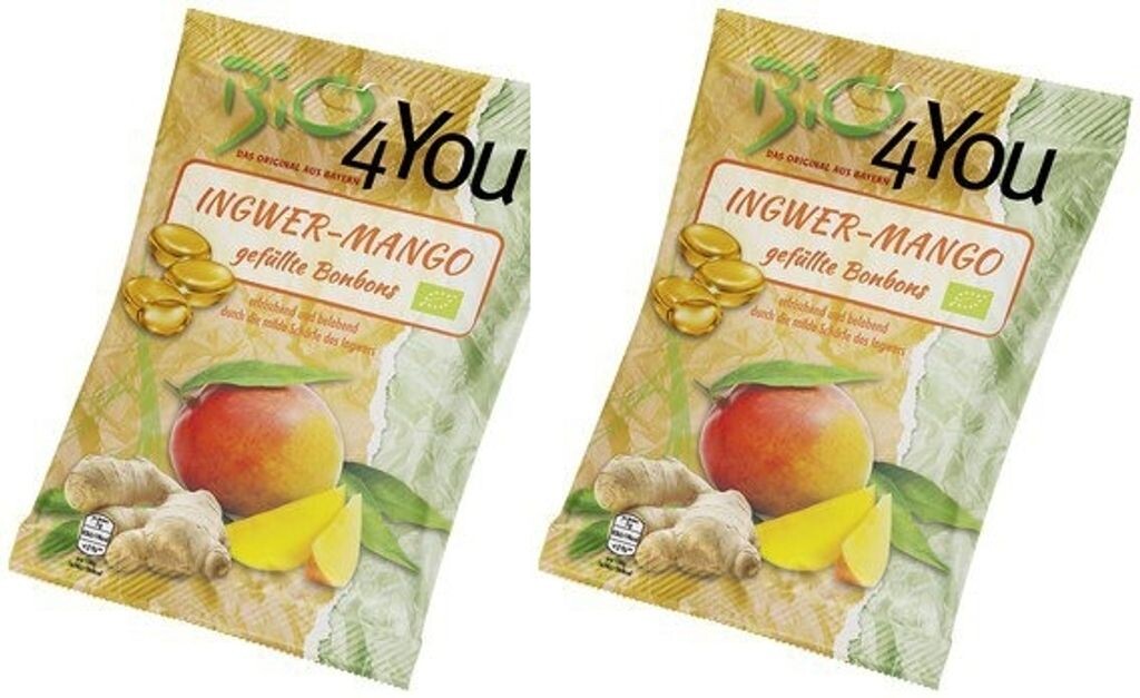 

Конфеты Bio4you с начинкой имбирь и манго 75г 3 упаковки Diverser