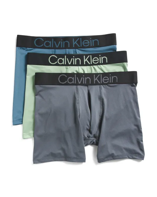 

3 шт. боксеры с ярким логотипом Calvin Klein, цвет Teal