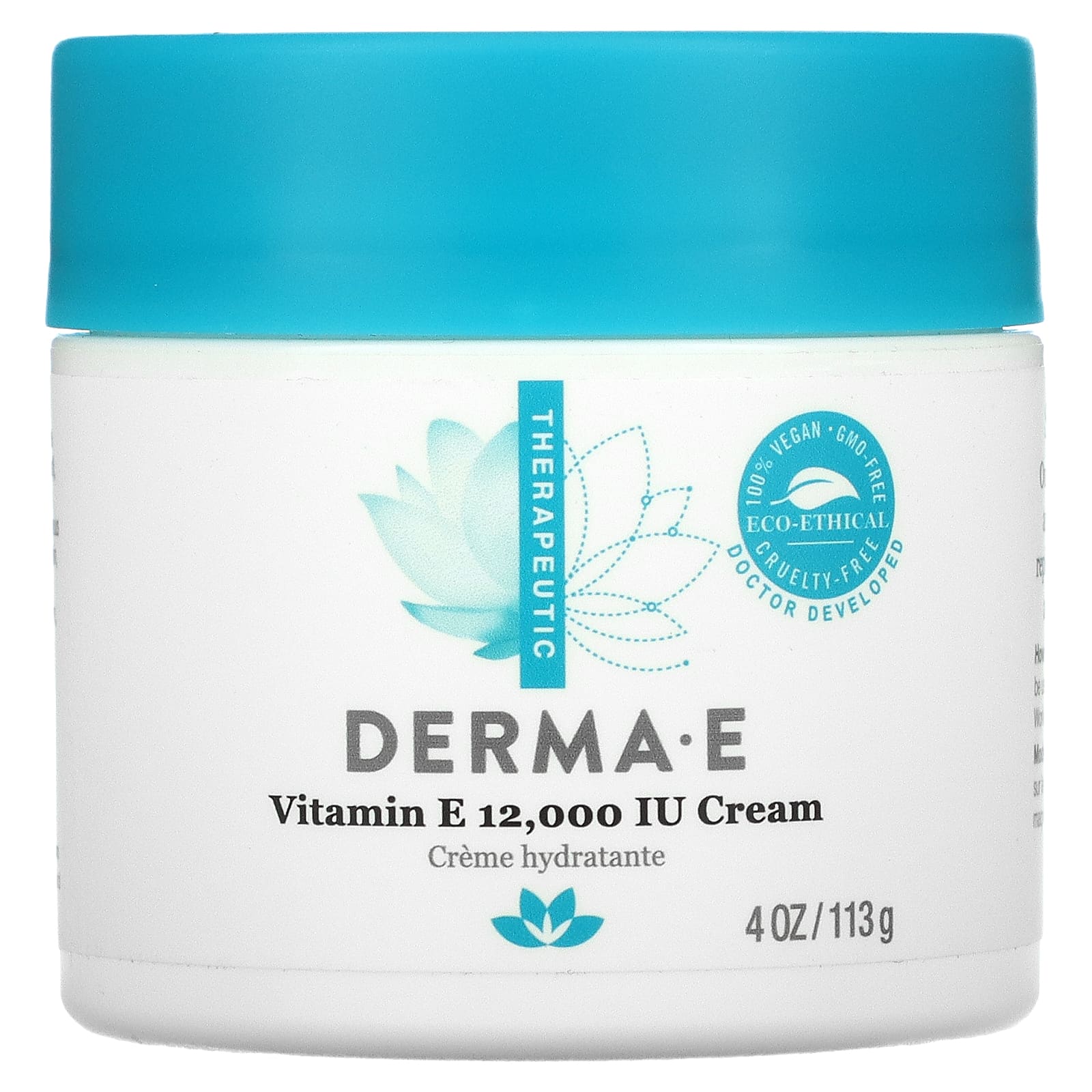 Derma E Крем с содержанием витамина E 12000 МЕ 4 oz (113 г) крем от экземы derma e 113 г