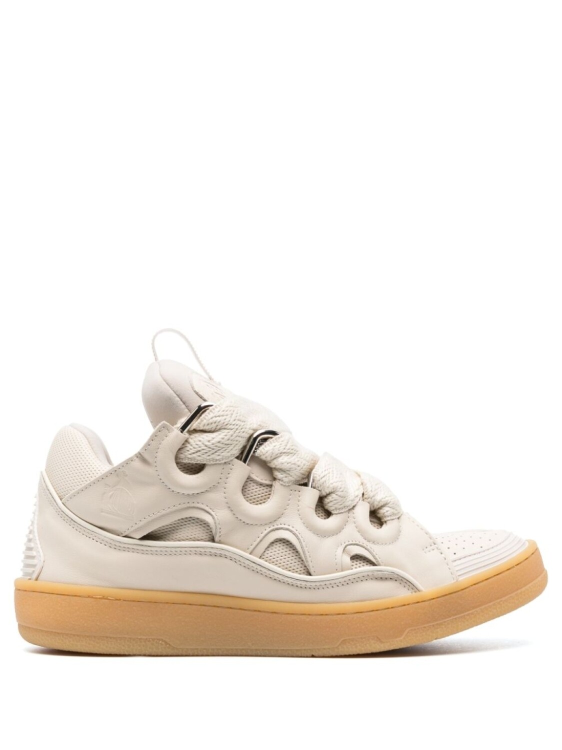

Кроссовки Lanvin Curb, светло-бежевый, Серый