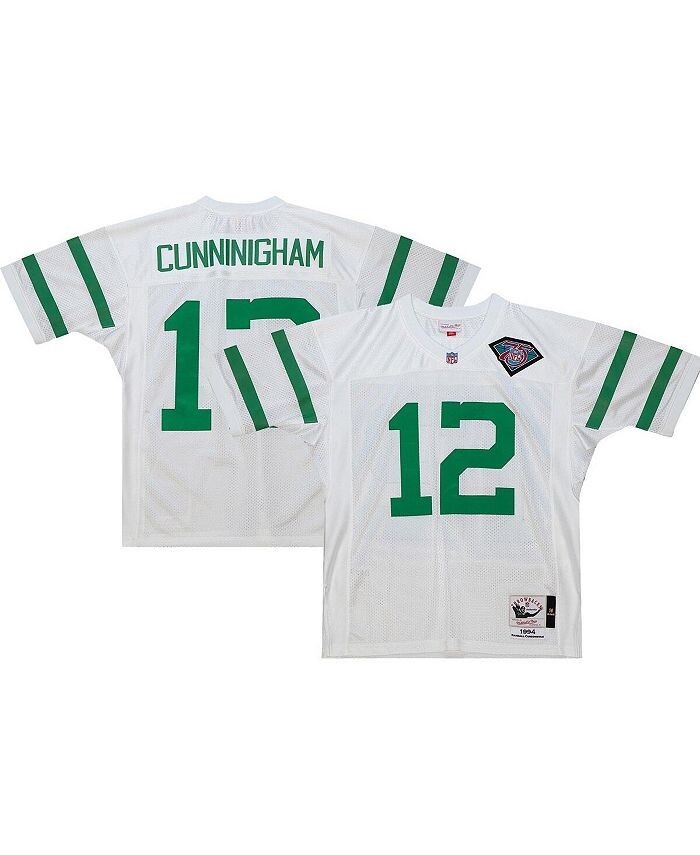 

Мужская футболка аутентичного игрока пенсионера Randall Cunningham White Philadelphia Eagles 1994 года Mitchell & Ness, белый