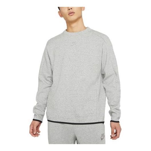 Толстовка Nike Sportswear Tech Fleece Sports Loose Edging Round Neck Long Sleeves Gray, серый