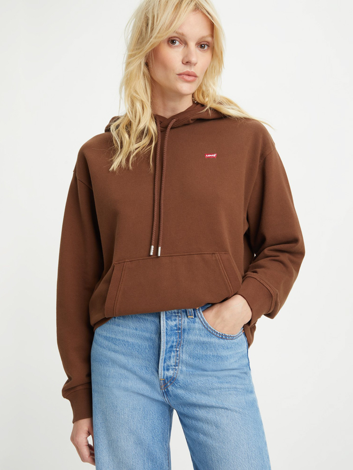 Толстовка Levi´s Hoodie, коричневый худи levi s premium apartment hoodie