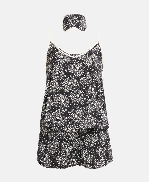 

Пижама с маской для сна DKNY, черный
