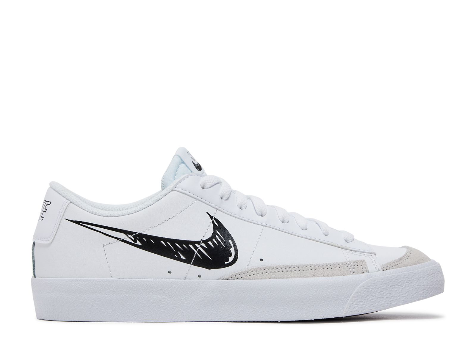 

Кроссовки Nike Blazer Low '77 Gs 'Sketch - White Black', белый