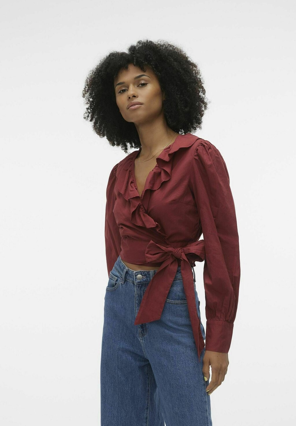 

Блузка Vero Moda, рубиновое вино