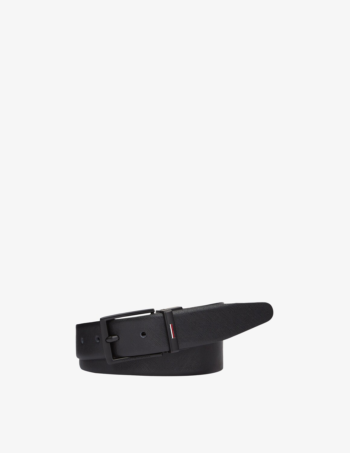 

Ремень с деловой текстурой Tommy Hilfiger, черный