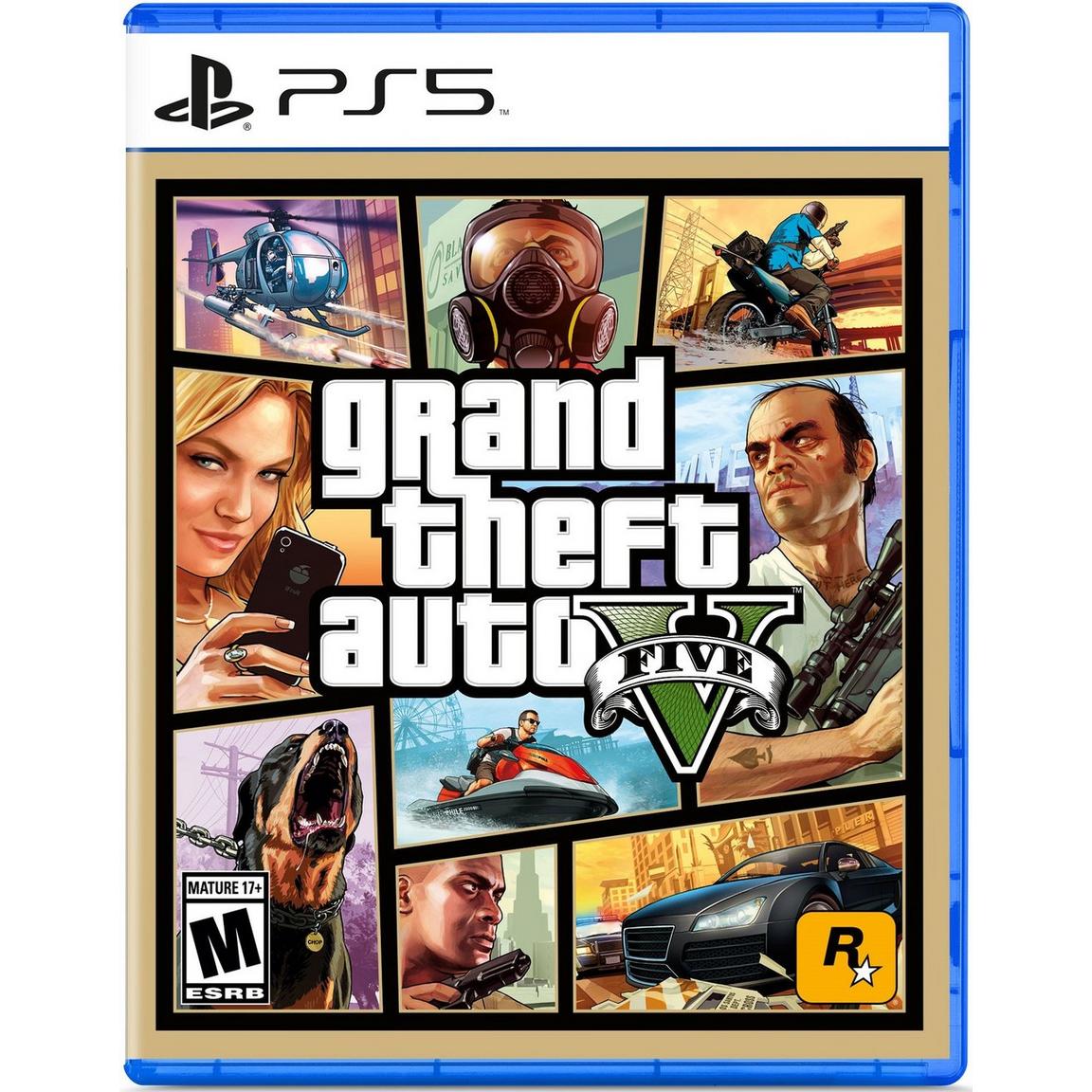 Видеоигра Grand Theft Auto V - PlayStation 5 набор grand theft auto v [ps5 русские субтитры] ps5 контроллер dualsense cfi zct1w siee