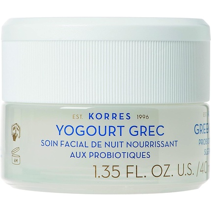Питательный ночной крем с пробиотиком «Греческий йогурт», 40 мл, Korres