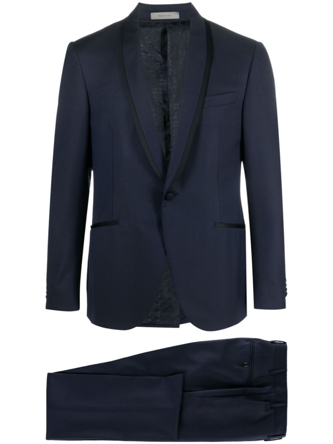 

Corneliani костюм из вирджинской шерсти с однобортным пиджаком, синий