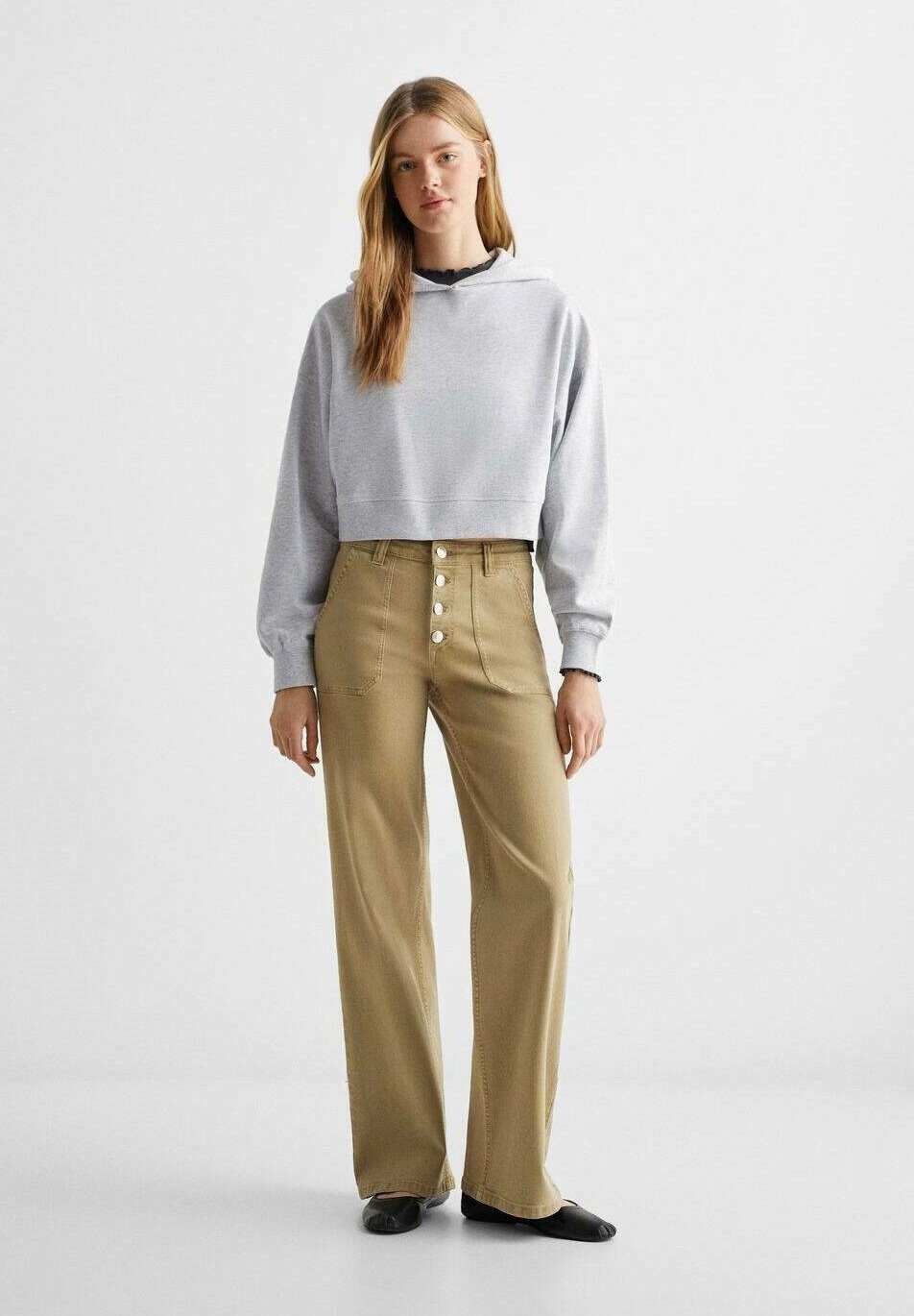 

Толстовка Croppy Mango, цвет gris
