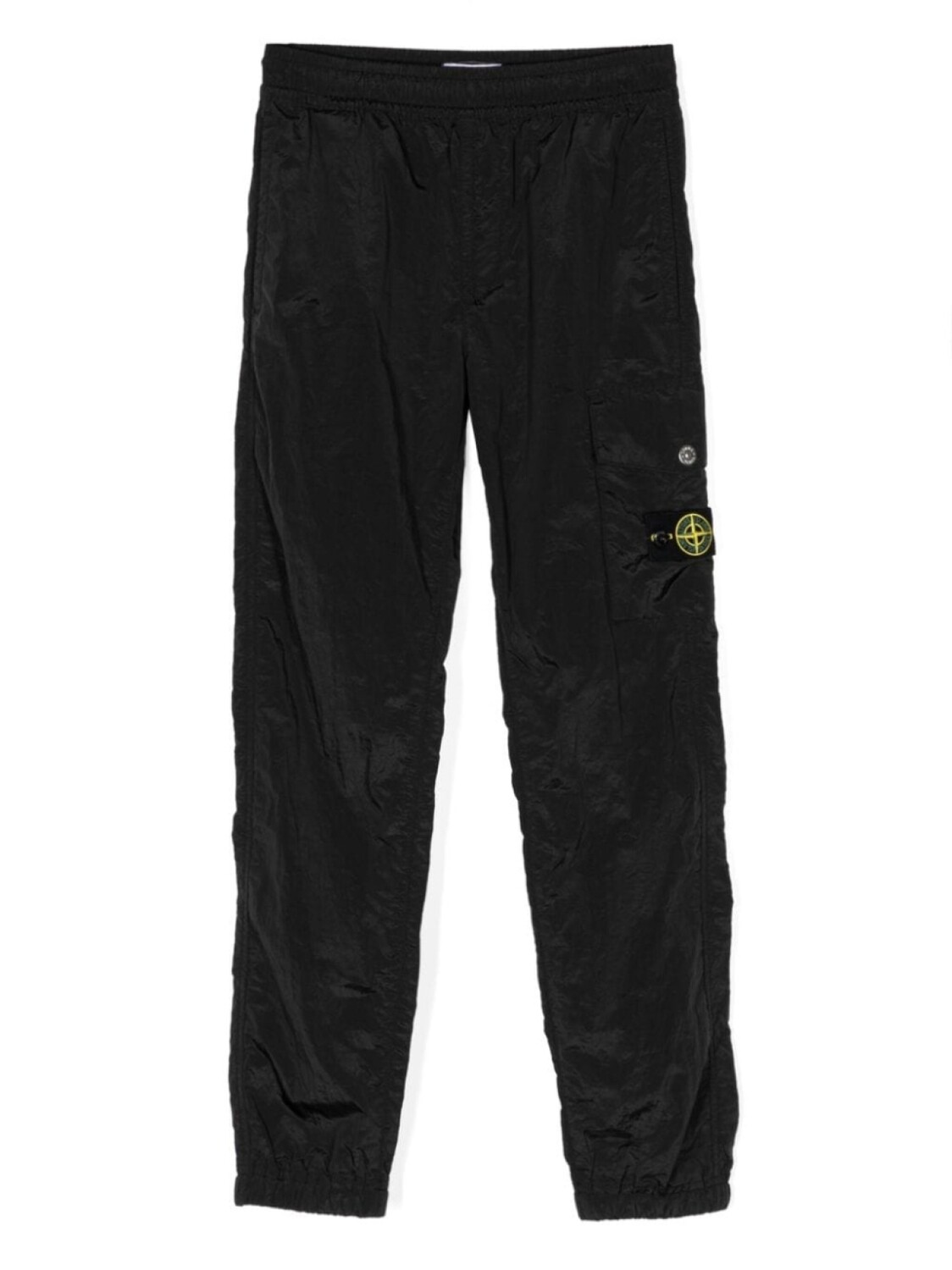 

Stone Island Junior брюки карго с логотипом Compass, черный