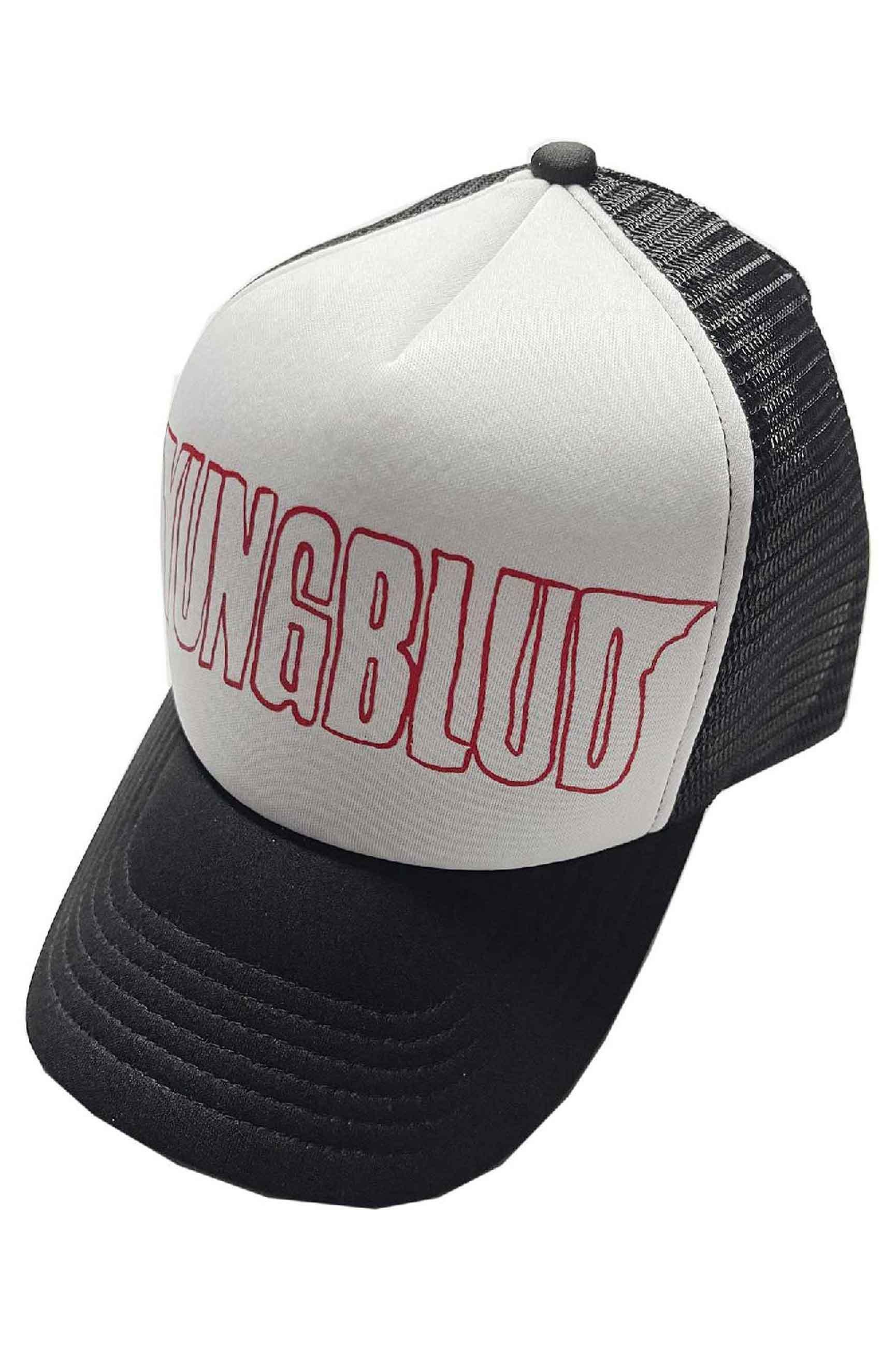 Красная бейсболка с логотипом Trucker Yungblud, черный 1 шт унисекс сетчатая кепка утконос на весну лето многоцветный