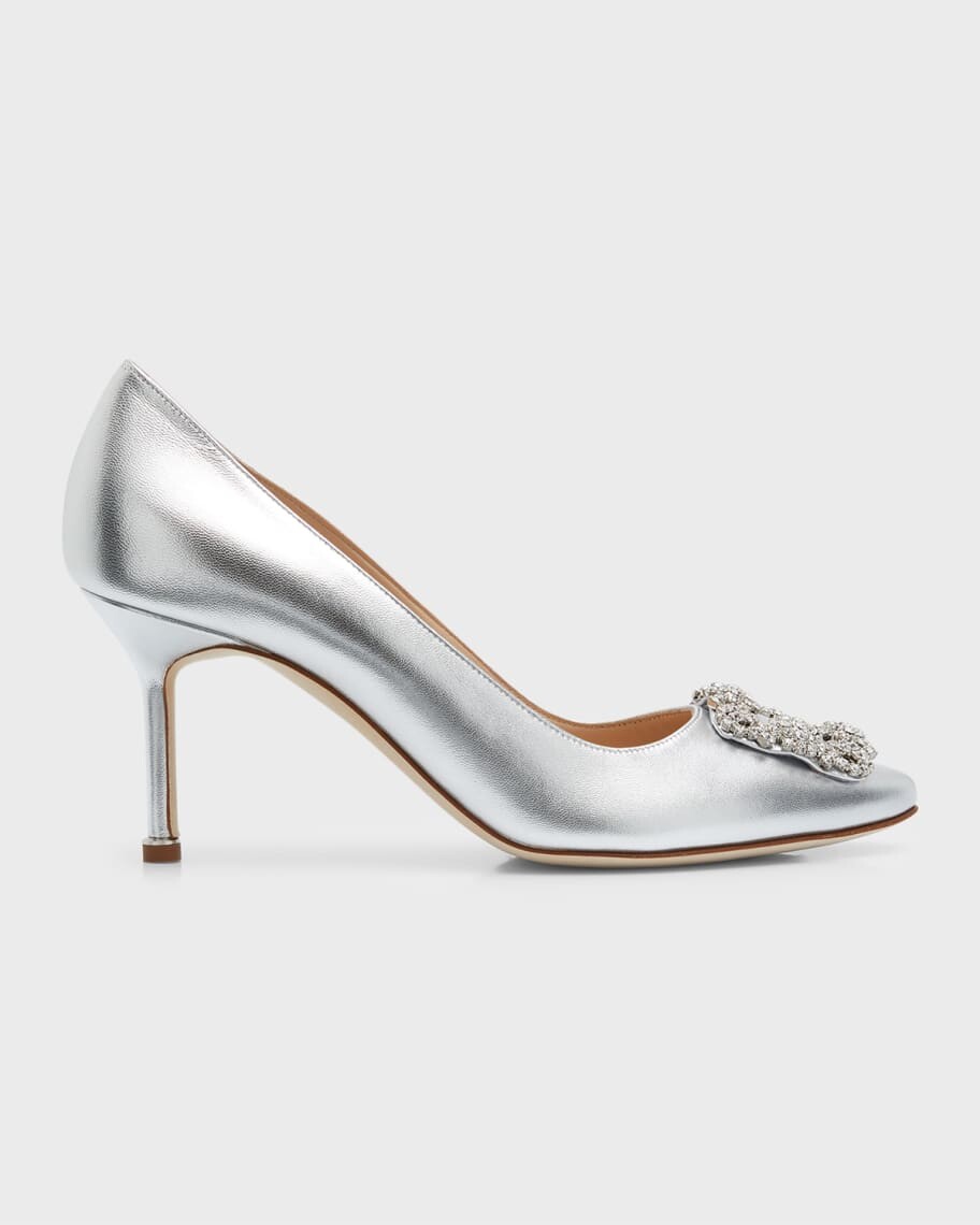 

Туфли-лодочки Hangisi 70 мм с пряжкой из кристаллов Manolo Blahnik